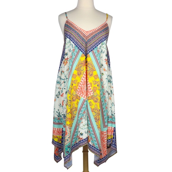 Vibrant Dream 2X Boho Gypsy Festival Scarf Dress - Picture 2 of 8